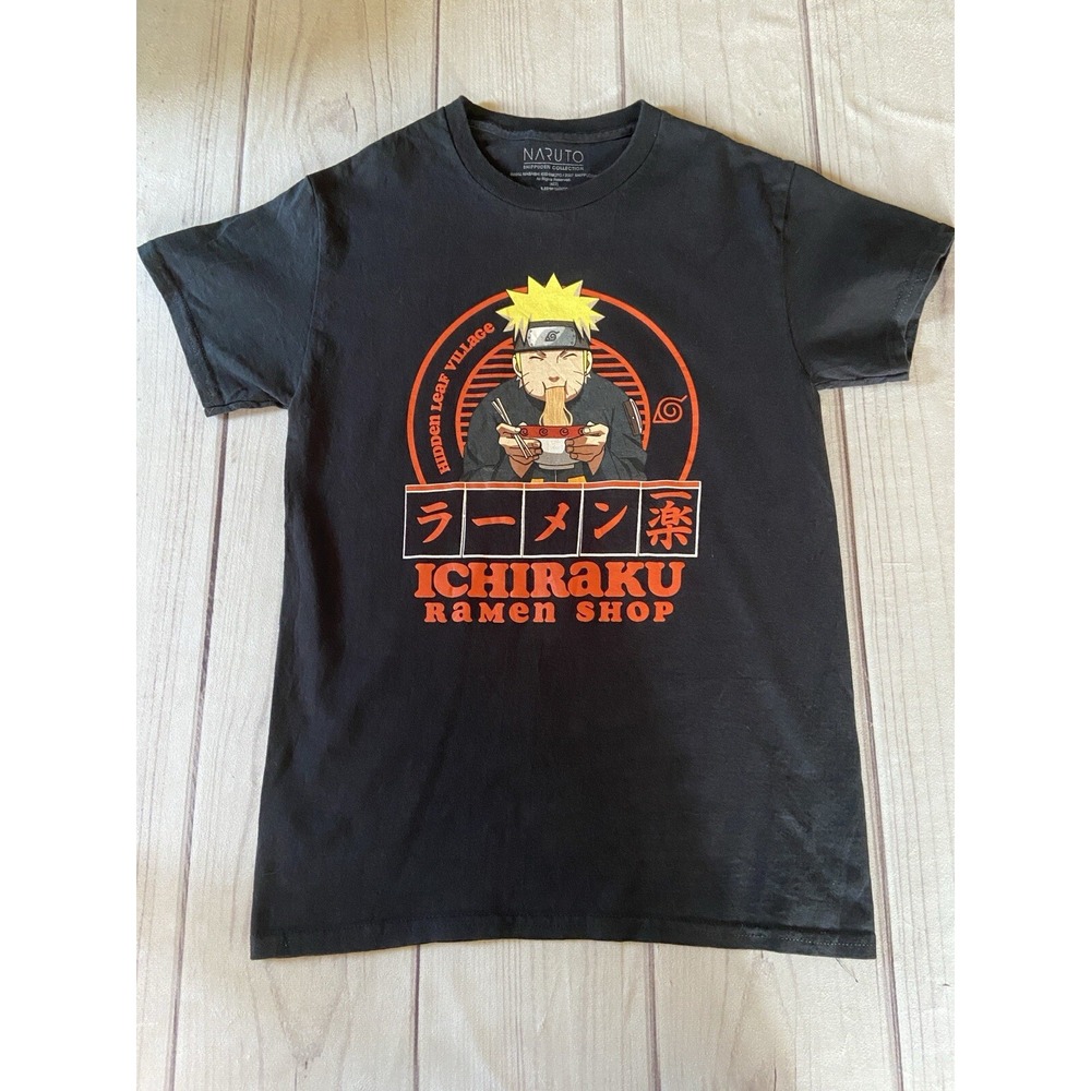 Naruto Shippuden Graphic T-Shirt Size S  Men's Ichiraku Ramen Shop Anime